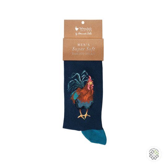 Wrendale Cockerel Sock - Colours of the Rainbow [optimised-1040-watermarked]