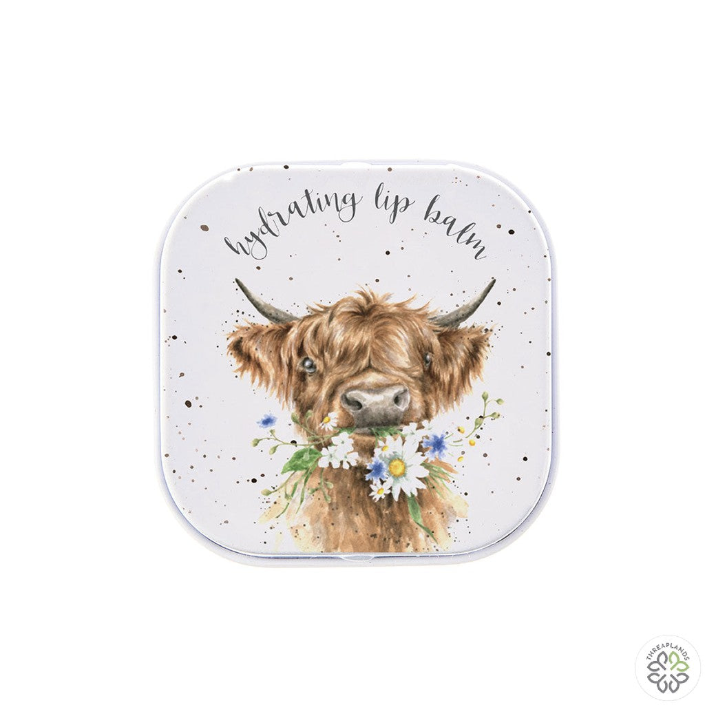 Wrendale Cow Lip Balm - Daisy Coo - Threaplands [optimised-1040-watermarked]