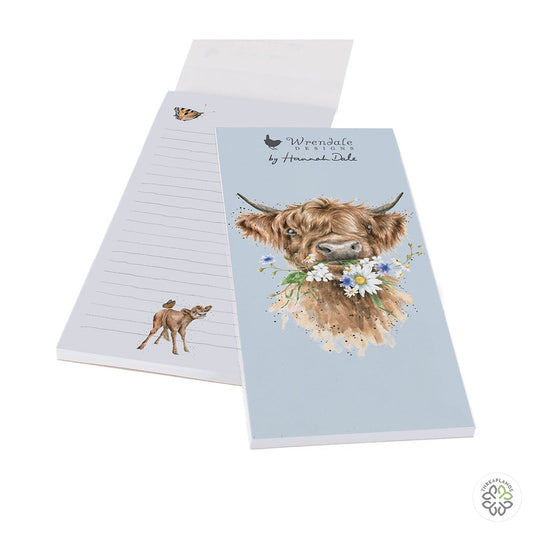 Wrendale Cow Shopping Pad - Daisy Coo - Threaplands [optimised-1040-watermarked]