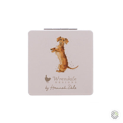 Wrendale Dachshund Mirror - That Friday Feeling - Threaplands [optimised-1040-watermarked]