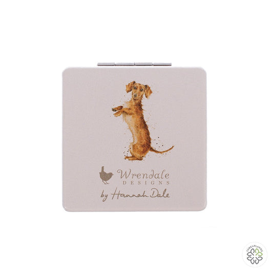 Wrendale Dachshund Mirror - That Friday Feeling - Threaplands [optimised-1040-watermarked]