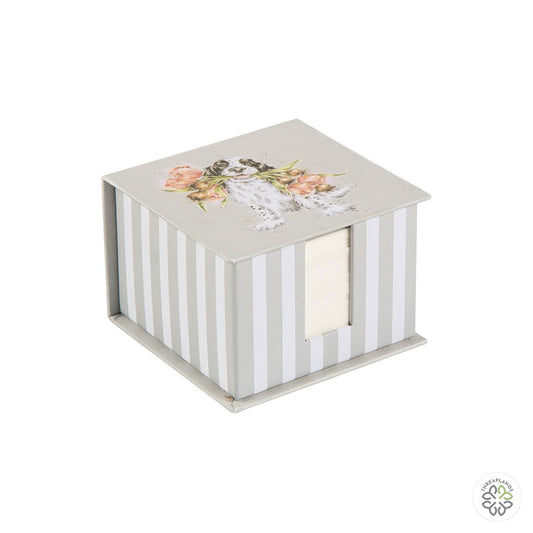 Wrendale Dog Memo Block - Blooming With Love [optimised-1040-watermarked]