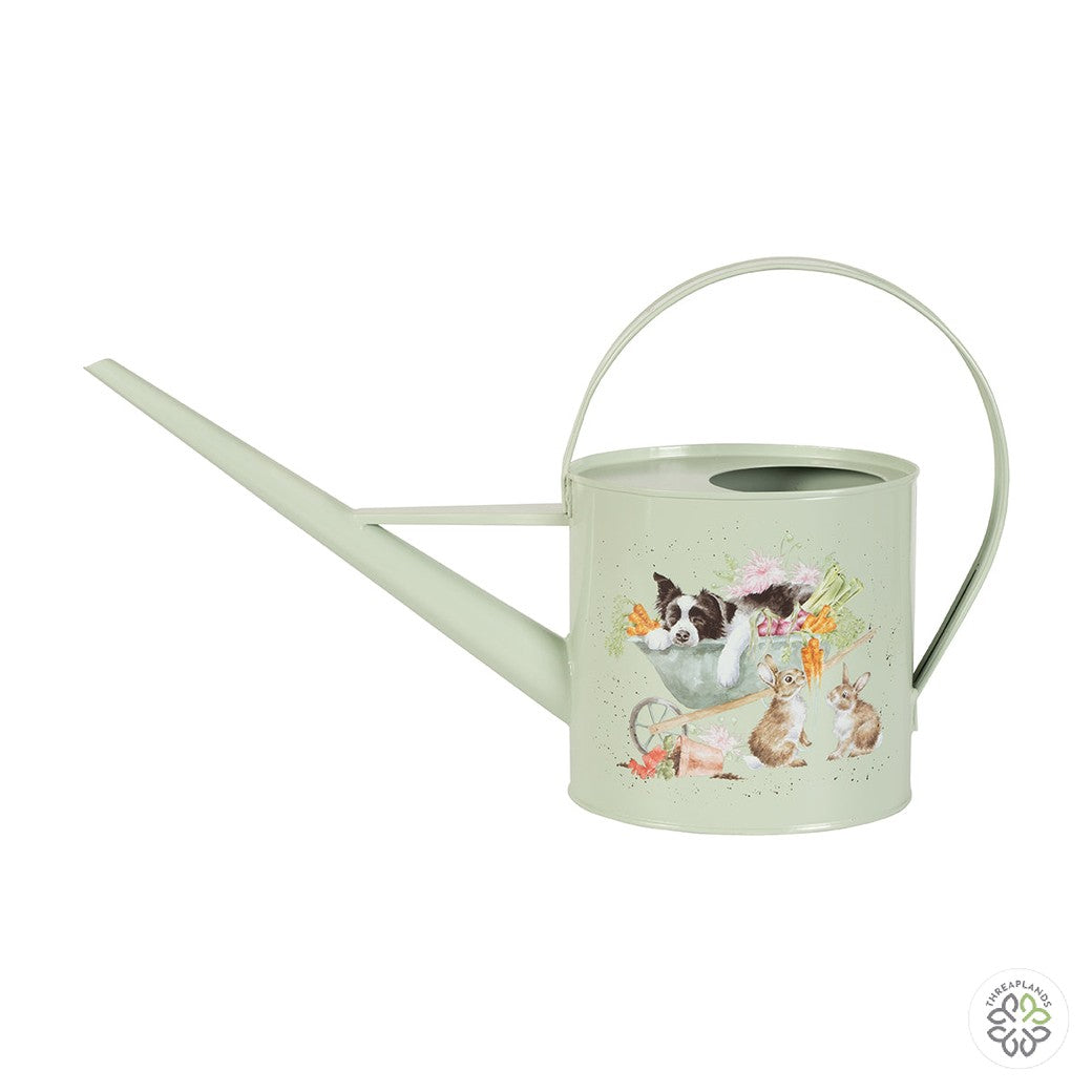 Wrendale Dog Watering Can - Sleeping on the Job [optimised-1040-watermarked]