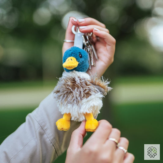 Wrendale Duck Plush keyring - Threaplands [optimised-1040-watermarked]