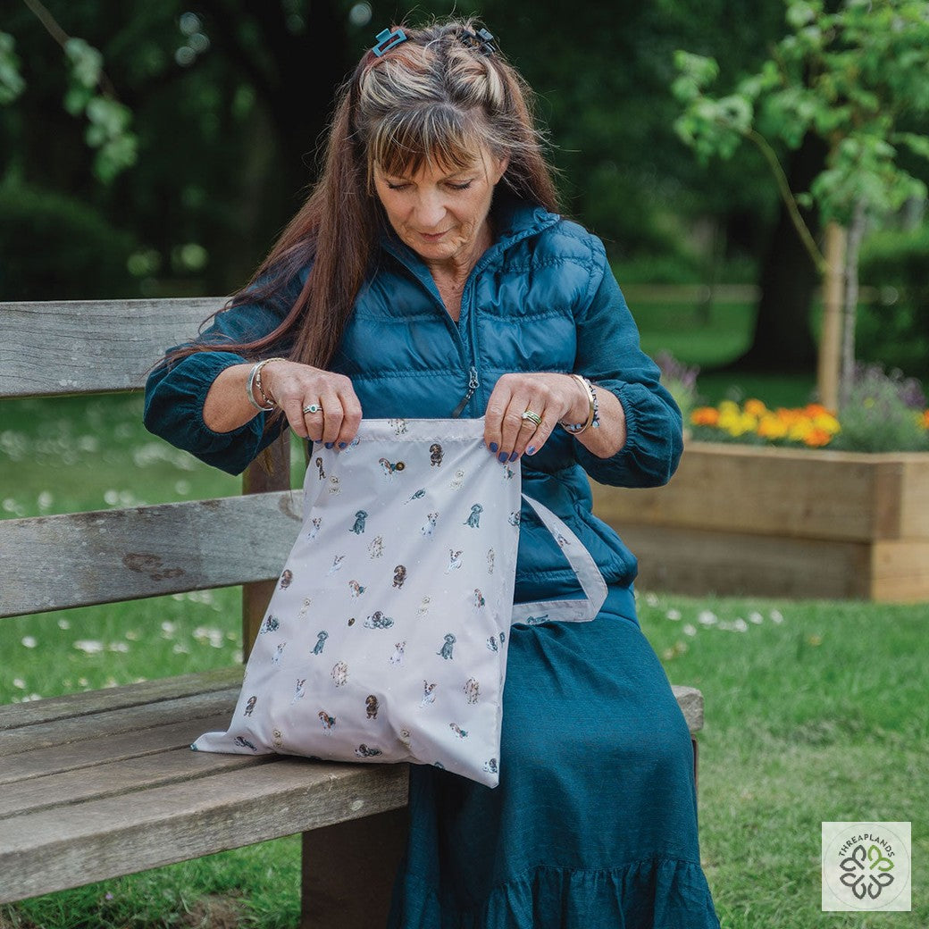 Wrendale Foldable Shopping Bag - Dogs - Threaplands [optimised-1040-watermarked]
