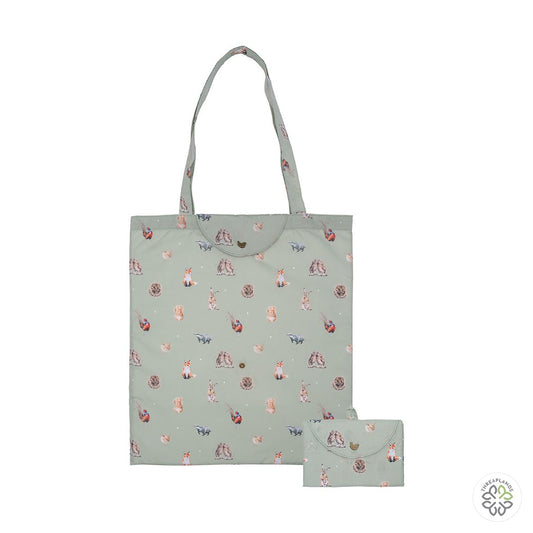 Wrendale Foldable Shopping Bag - Woodlanders - Threaplands [optimised-1040-watermarked]