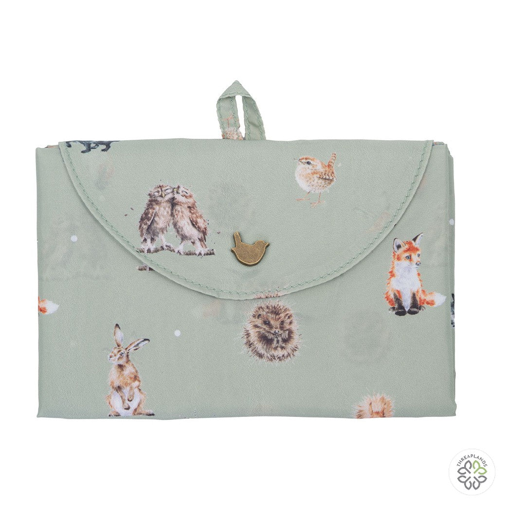 Wrendale Foldable Shopping Bag - Woodlanders - Threaplands [optimised-1040-watermarked]