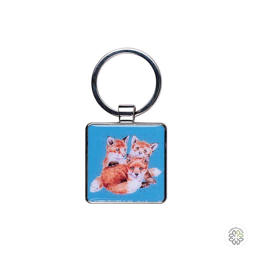 Wrendale Fox Keyring - Snug as a Cub [optimised-1040-watermarked]