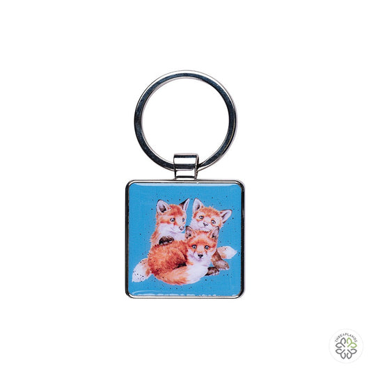 Wrendale Fox Keyring - Snug as a Cub [optimised-1040-watermarked]