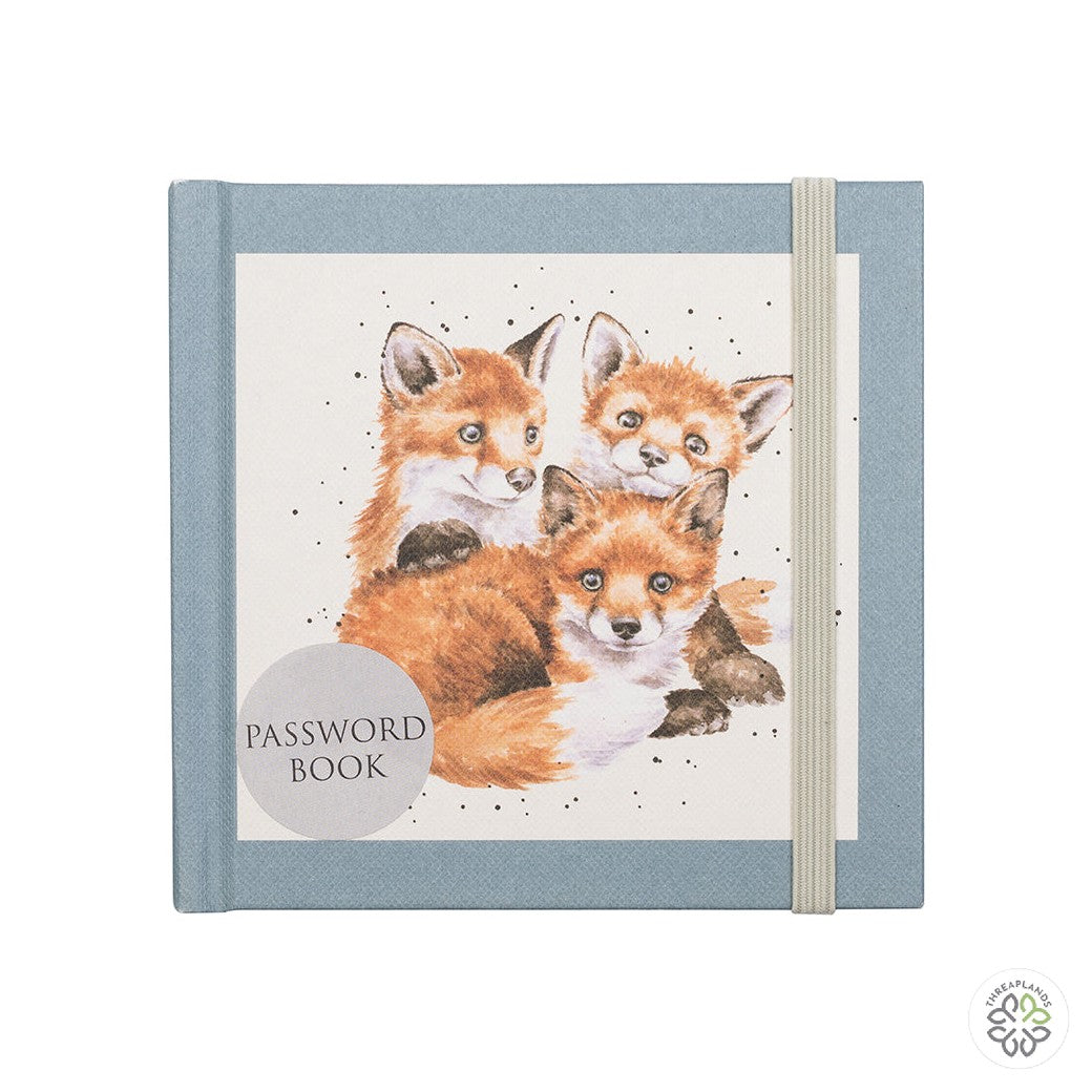 Wrendale Fox Password Book - Snug as a Cub - Threaplands [optimised-1040-watermarked]