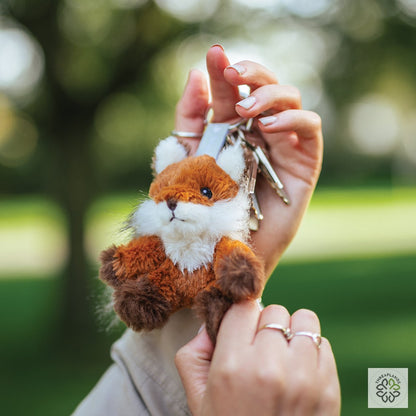 Wrendale Fox Plush Keyring [optimised-1040-watermarked]