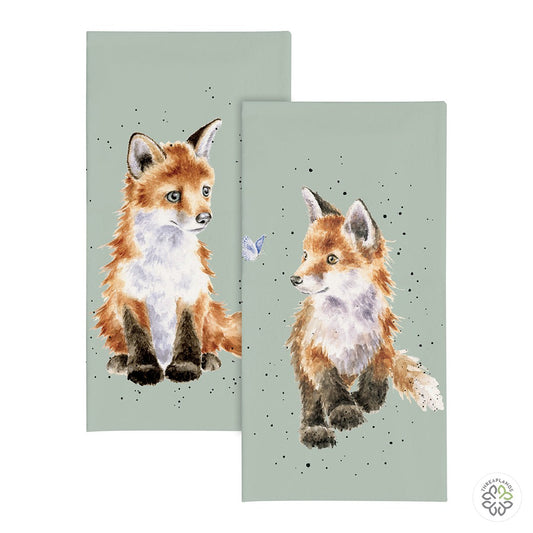 Wrendale Fox Pocket Tissues - Daydreamer [optimised-1040-watermarked]