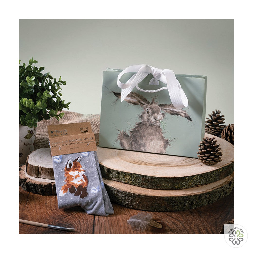 Wrendale Fox Sock - Born to be Wild [optimised-1040-watermarked]