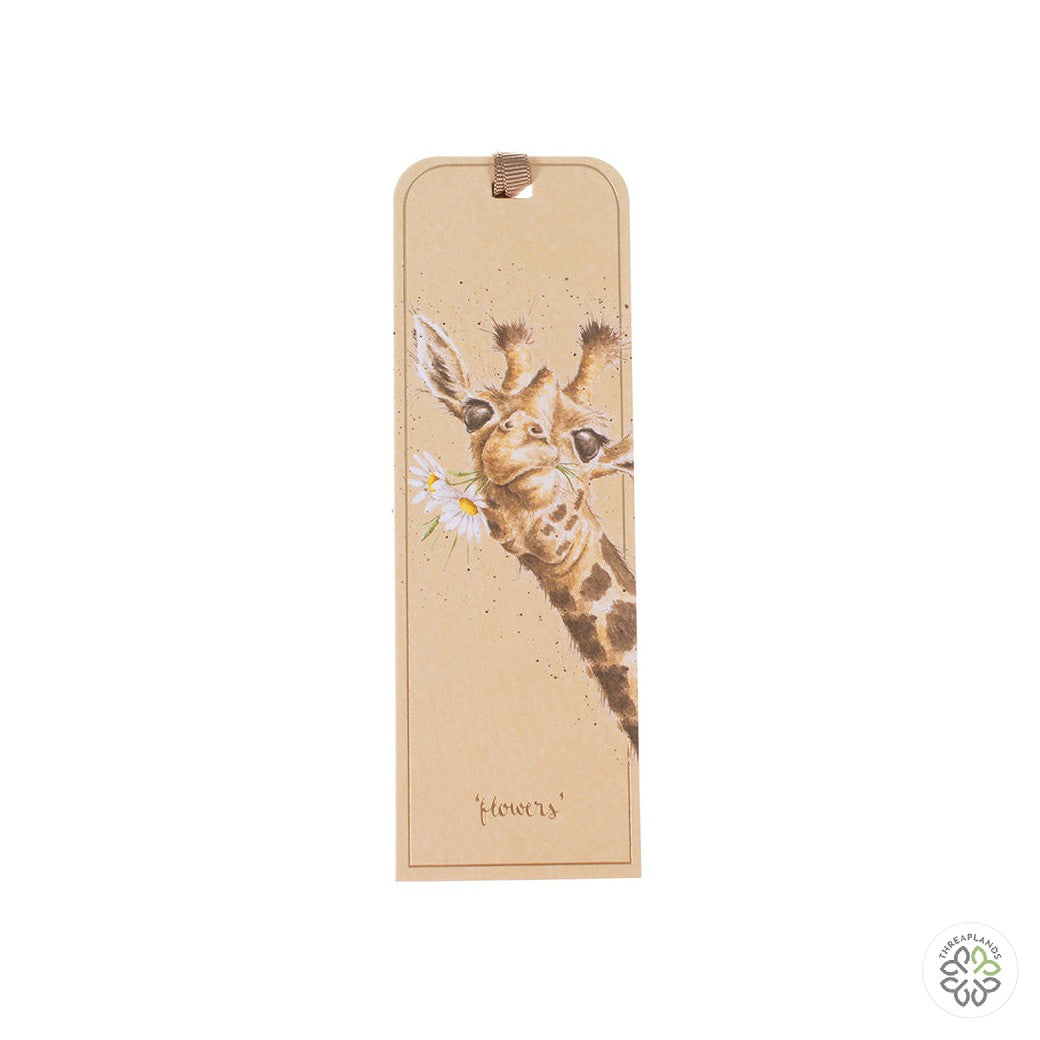 Wrendale Giraffe Bookmark - Flowers [optimised-1040-watermarked]