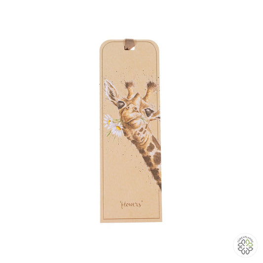 Wrendale Giraffe Bookmark - Flowers [optimised-1040-watermarked]