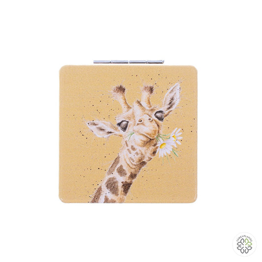 Wrendale Giraffe Mirror - Flowers - Threaplands [optimised-1040-watermarked]