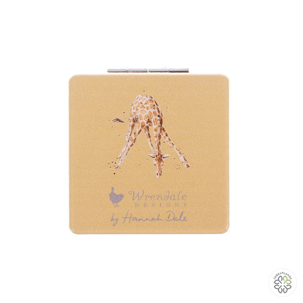 Wrendale Giraffe Mirror - Flowers - Threaplands [optimised-1040-watermarked]