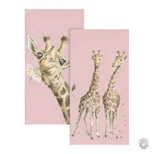 Wrendale Giraffe Pocket Tissues - Flowers [optimised-1040-watermarked]