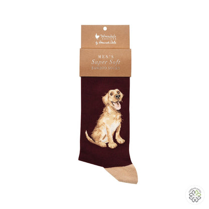 Wrendale Golden Lab Socks - Good as Gold [optimised-1040-watermarked]
