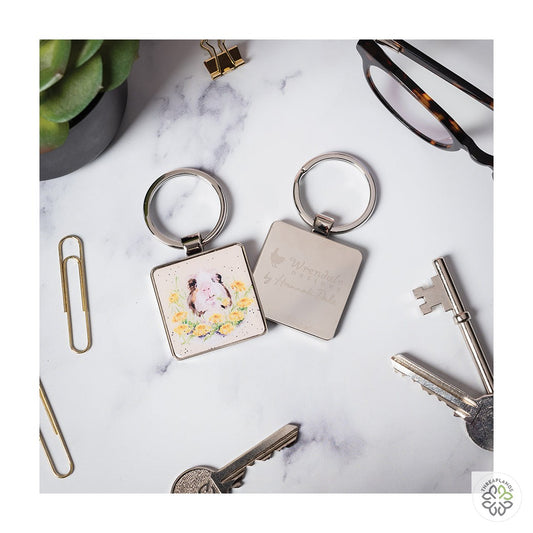 Wrendale Guinea Pig Keyring - Dandy Day [optimised-1040-watermarked]