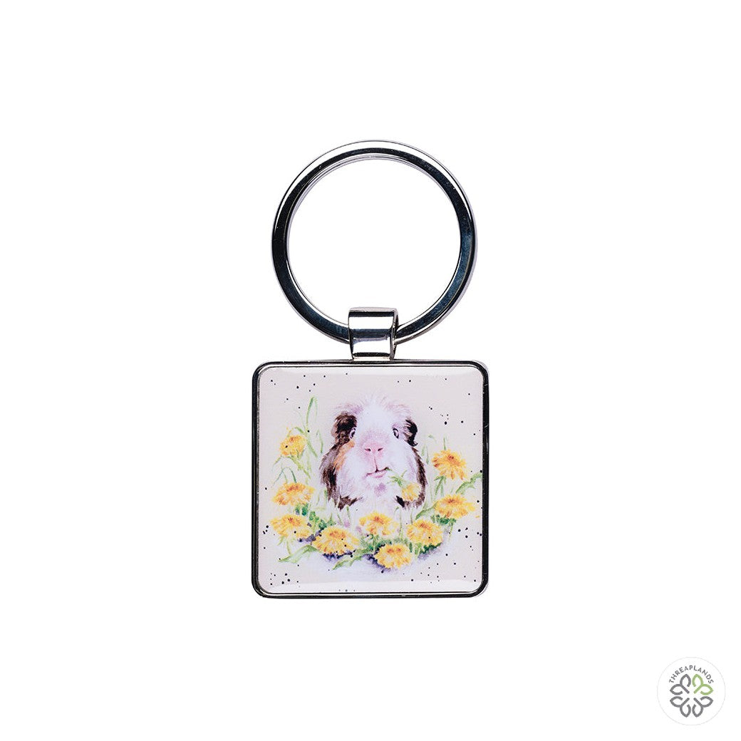 Wrendale Guinea Pig Keyring - Dandy Day [optimised-1040-watermarked]
