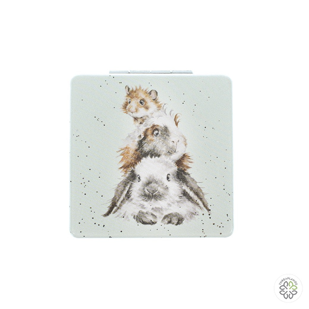 Wrendale Guinea Pig Mirror - Piggy in the Middle - Threaplands [optimised-1040-watermarked]