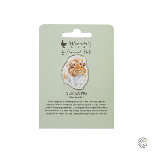 Wrendale Guinea Pig Pin Badge - Grinny Pig - Threaplands [optimised-1040-watermarked]