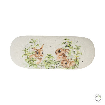 Wrendale Hare Glasses Case - Spring Hares [optimised-1040-watermarked]