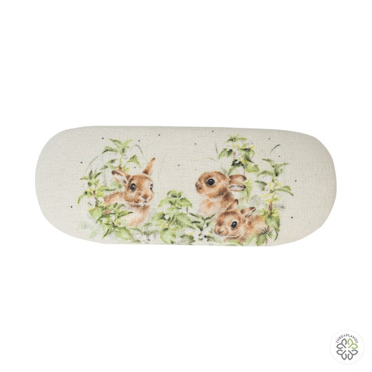 Wrendale Hare Glasses Case - Spring Hares [optimised-1040-watermarked]