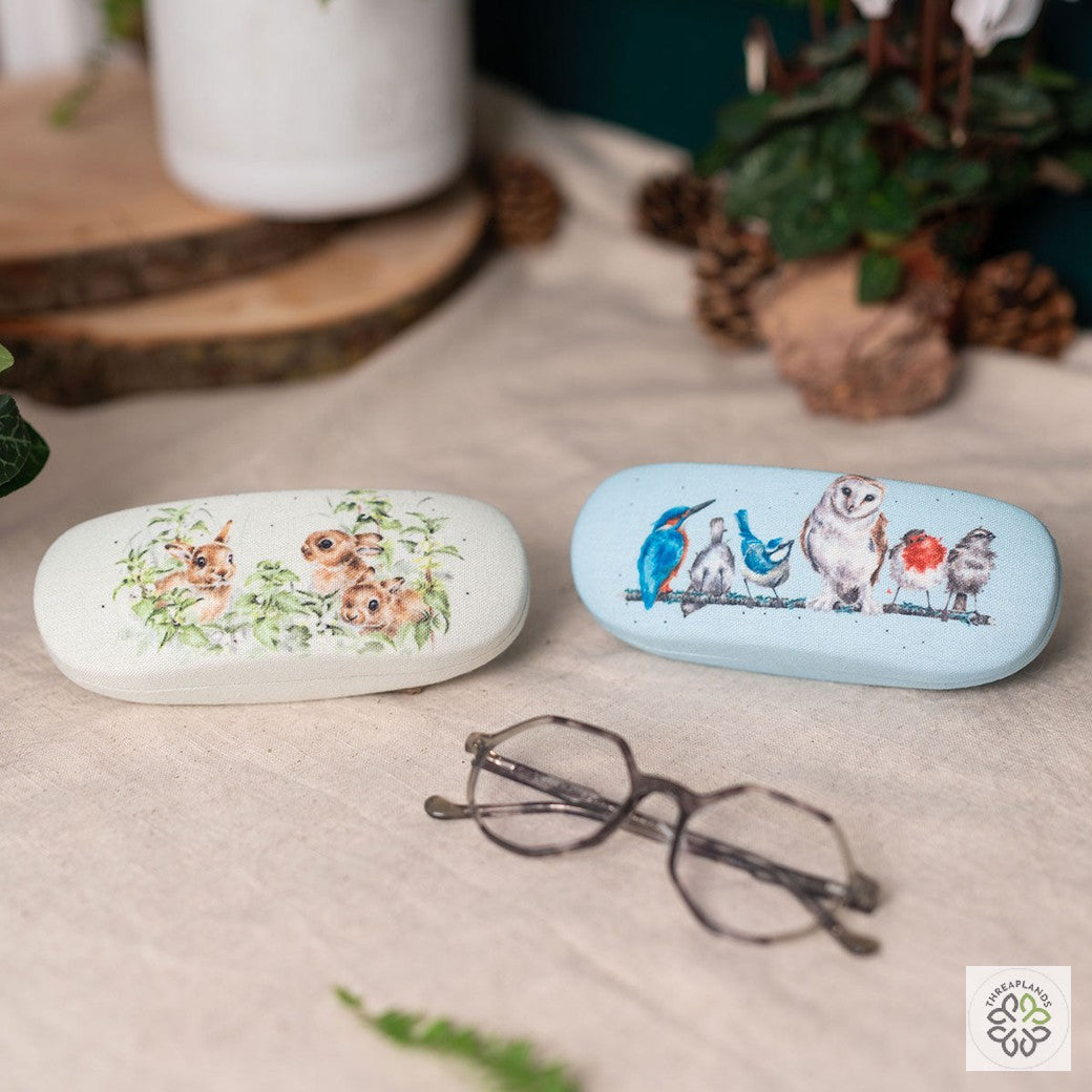 Wrendale Hare Glasses Case - Spring Hares [optimised-1040-watermarked]