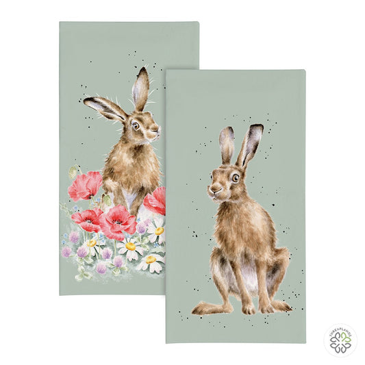 Wrendale Hare Pocket Tissues - Golden Hour [optimised-1040-watermarked]