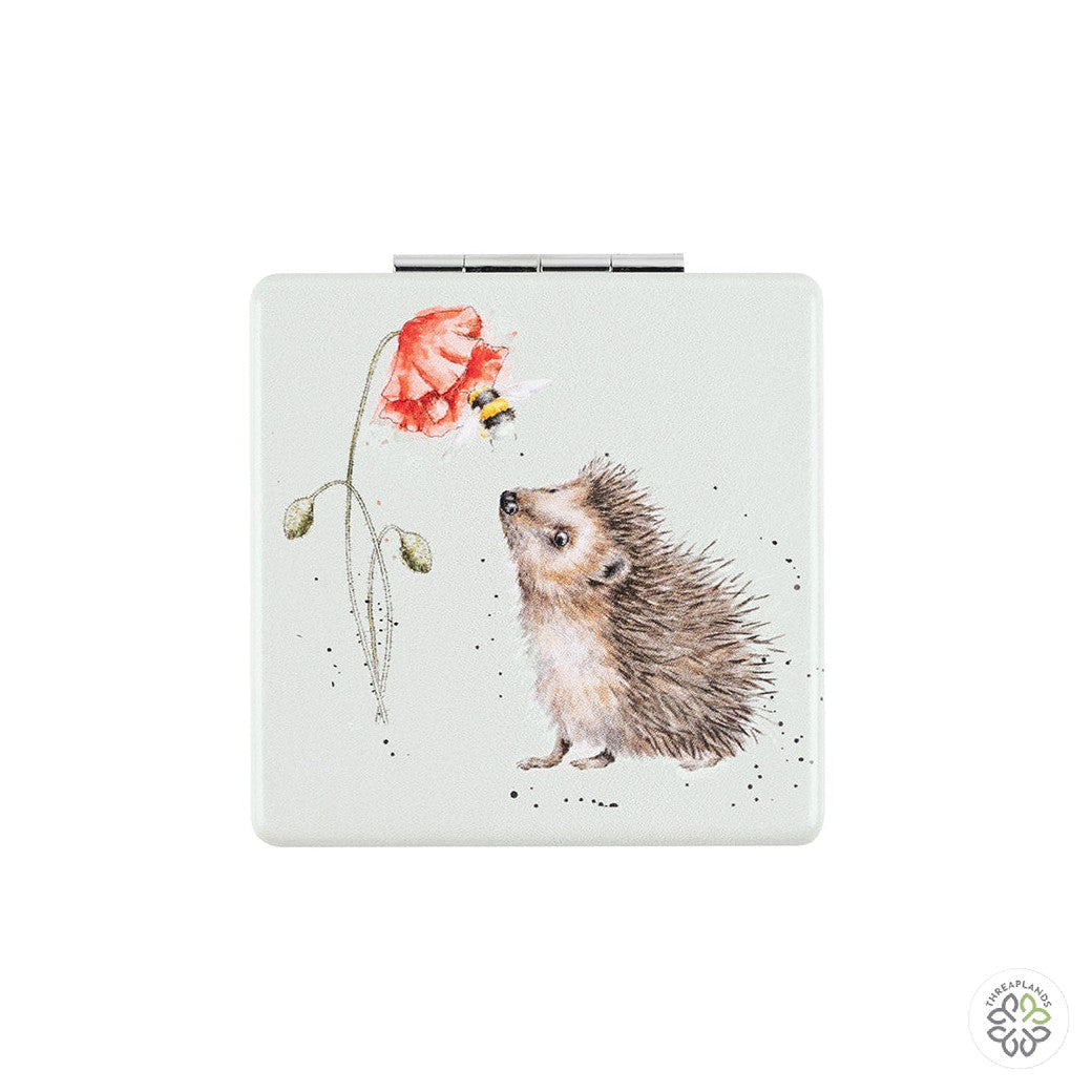 Wrendale Hedgehog Mirror - Busy as a Bee - Threaplands [optimised-1040-watermarked]
