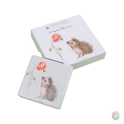 Wrendale Hedgehog Mirror - Busy as a Bee - Threaplands [optimised-1040-watermarked]