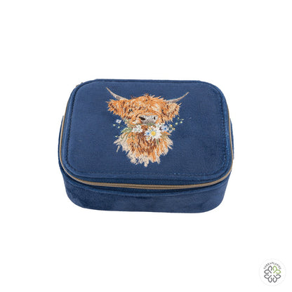 Wrendale Highland Cow Accessory Case - Daisy Coo - Threaplands [optimised-1040-watermarked]