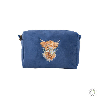Wrendale Highland Cow Makeup Bag - Daisy Coo - Threaplands [optimised-1040-watermarked]