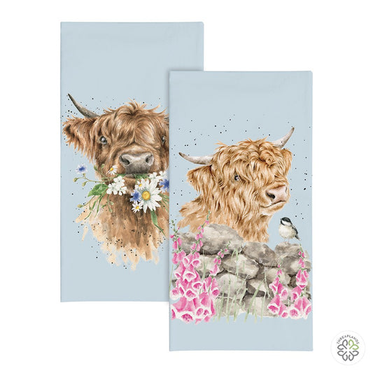 Wrendale Highland Cow Pocket Tissues - Daisy Coo - Threaplands [optimised-1040-watermarked]