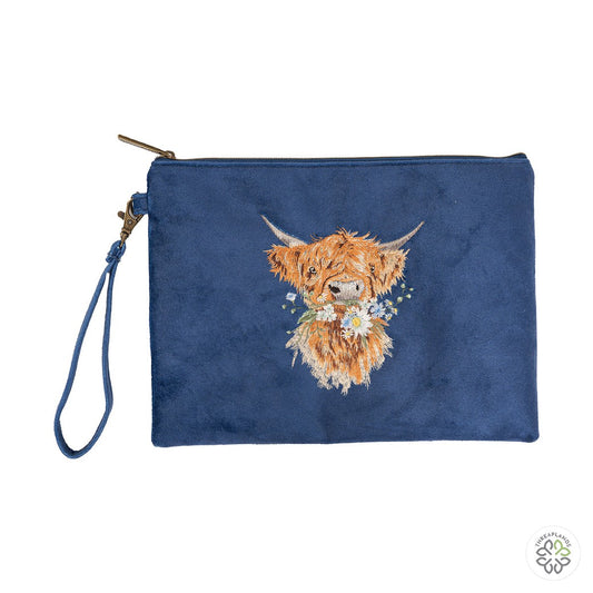Wrendale Highland Cow Pouch - Daisy Coo [optimised-1040-watermarked]