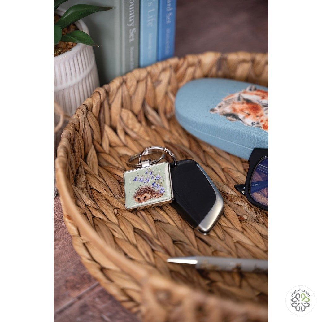 Wrendale Keyring - Hedgehog - Threaplands [optimised-1040-watermarked]