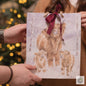 Wrendale Large Gift Bag - A Highland Christmas [optimised-1040-watermarked]