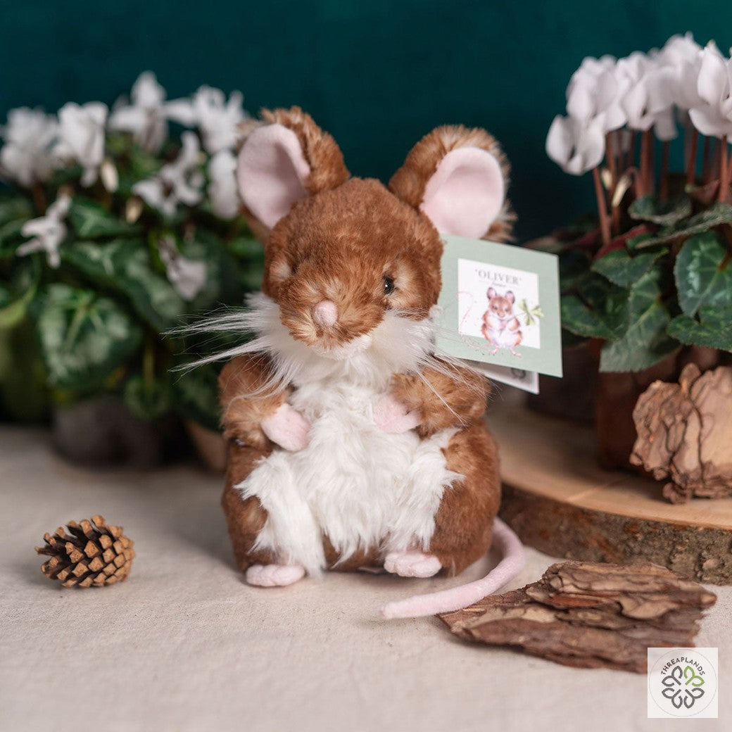 Wrendale Medium Mouse Plush- Oliver - Threaplands [optimised-1040-watermarked]