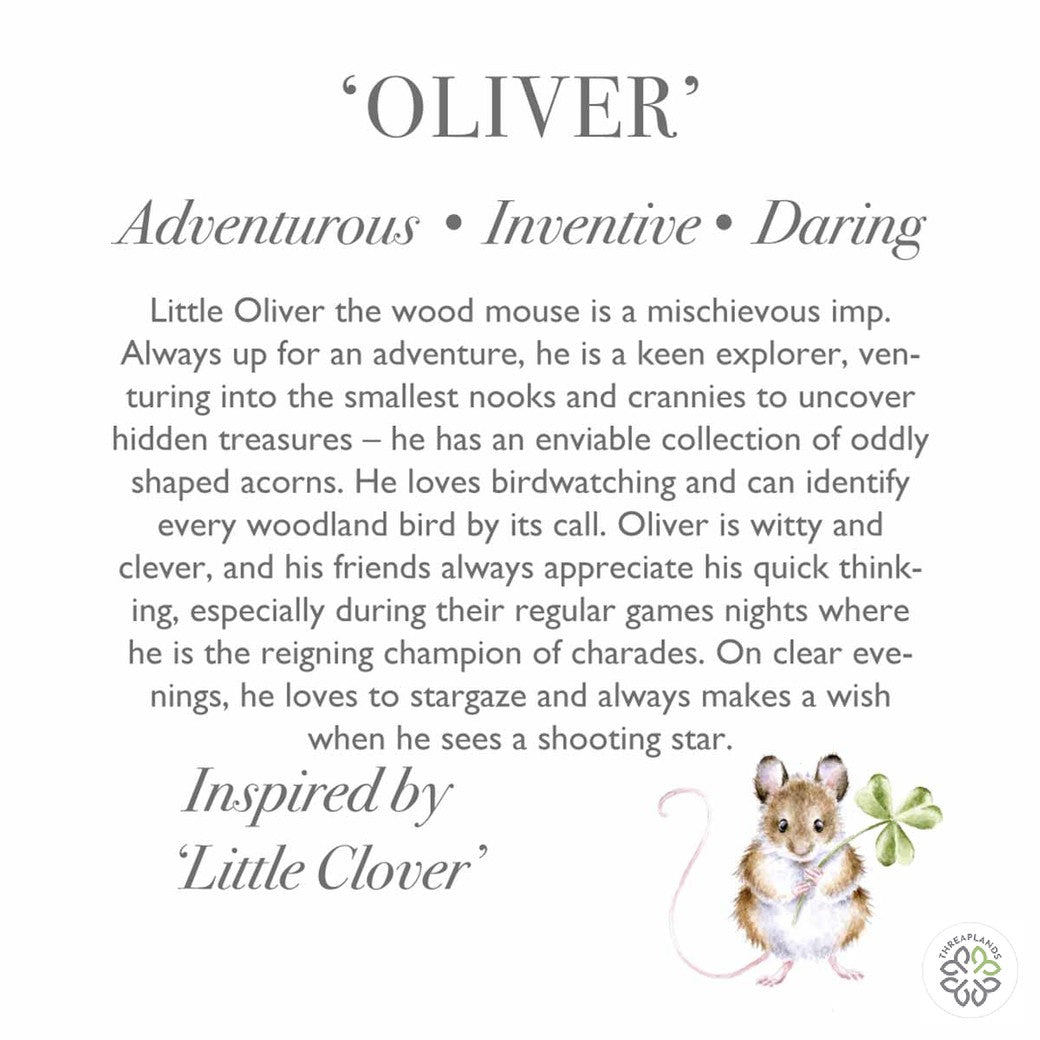 Wrendale Medium Mouse Plush- Oliver - Threaplands [optimised-1040-watermarked]