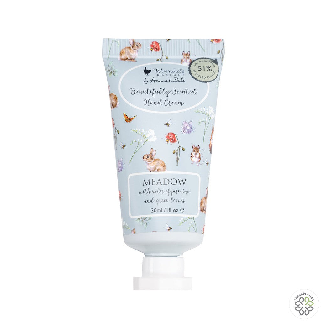 Wrendale Mini Hand Cream gift Pouch - Meadow (Blue) - Threaplands [optimised-1040-watermarked]