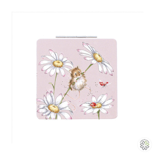 Wrendale Mouse Mirror - Oops A Daisy - Threaplands [optimised-1040-watermarked]