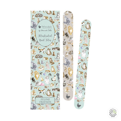 Wrendale Nail File Set - Feline Friends - Threaplands [optimised-1040-watermarked]