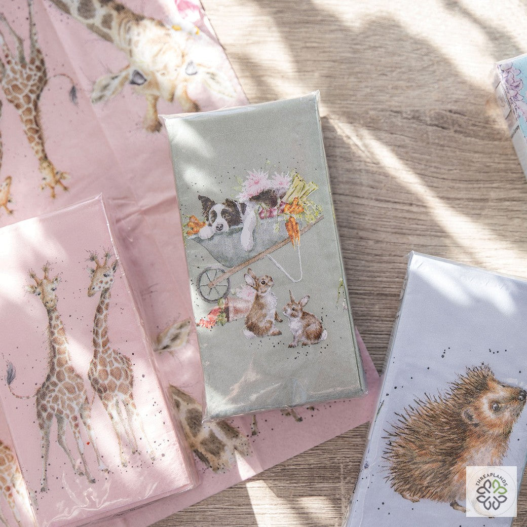 Wrendale Pocket Tissues - Garden Friends - Threaplands [optimised-1040-watermarked]