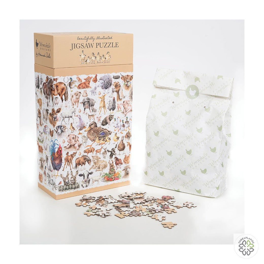 Wrendale Puzzle - Farmyard Friends - Threaplands [optimised-1040-watermarked]