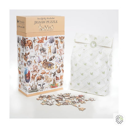 Wrendale Puzzle - Farmyard Friends - Threaplands [optimised-1040-watermarked]