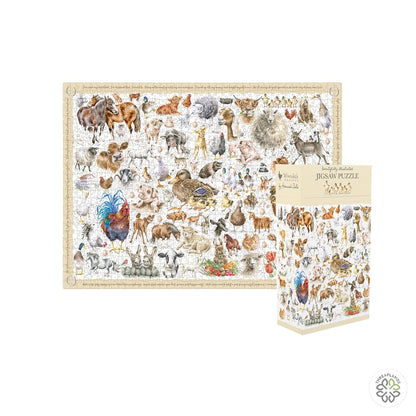Wrendale Puzzle - Farmyard Friends - Threaplands [optimised-1040-watermarked]