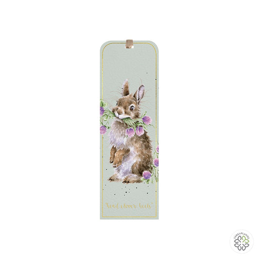 Wrendale Rabbit Bookmark - Head Clover Heels [optimised-1040-watermarked]