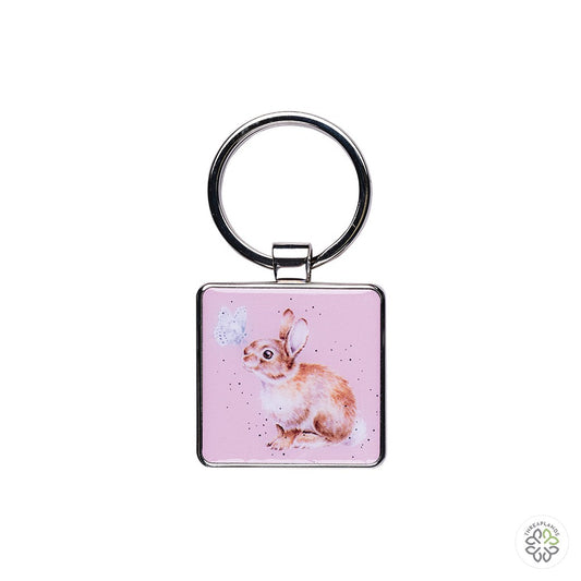 Wrendale Rabbit Keyring - I Spy a Butterfly [optimised-1040-watermarked]